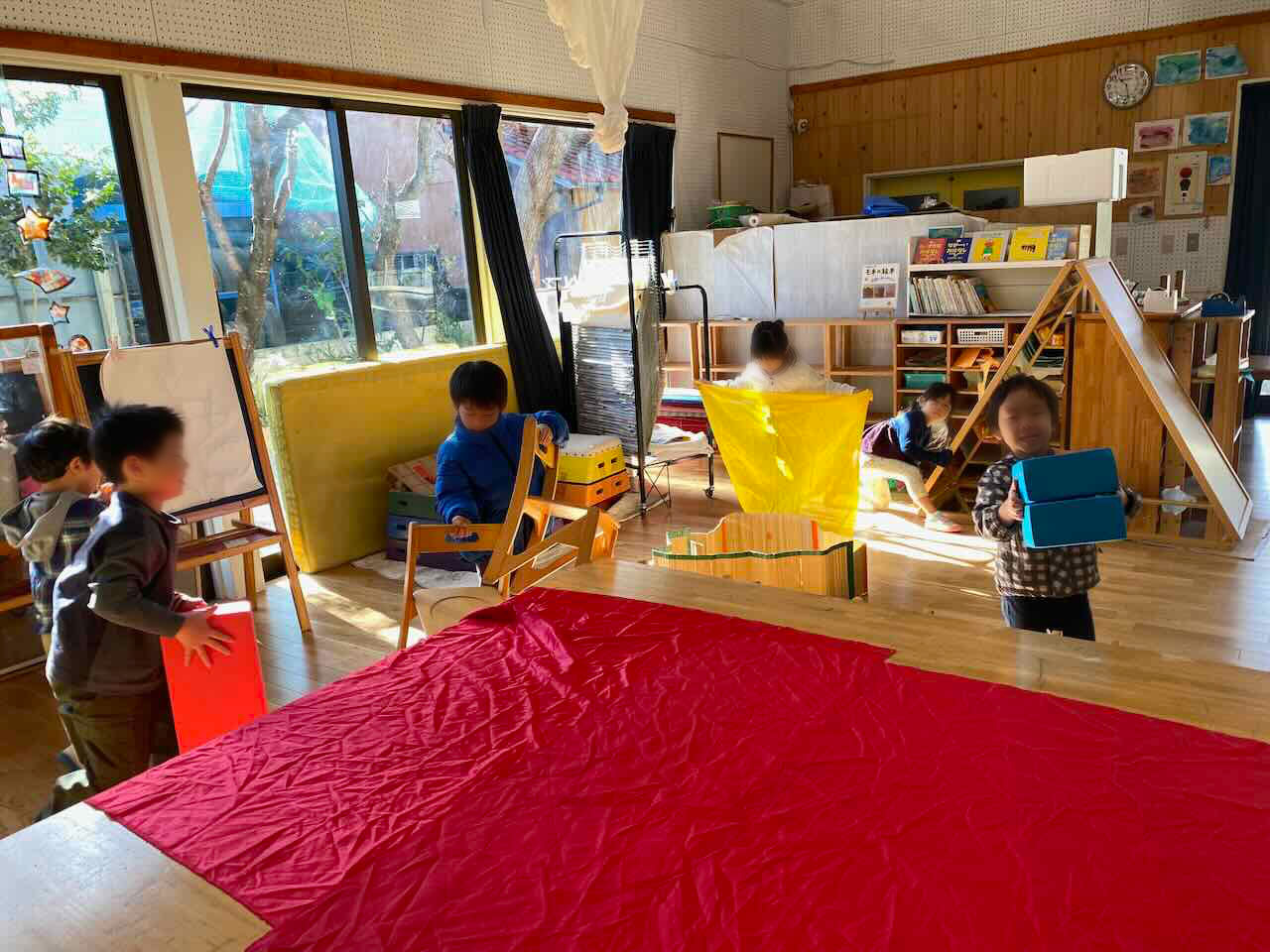 絵本「おばけのうちいりませんか」ごっこ