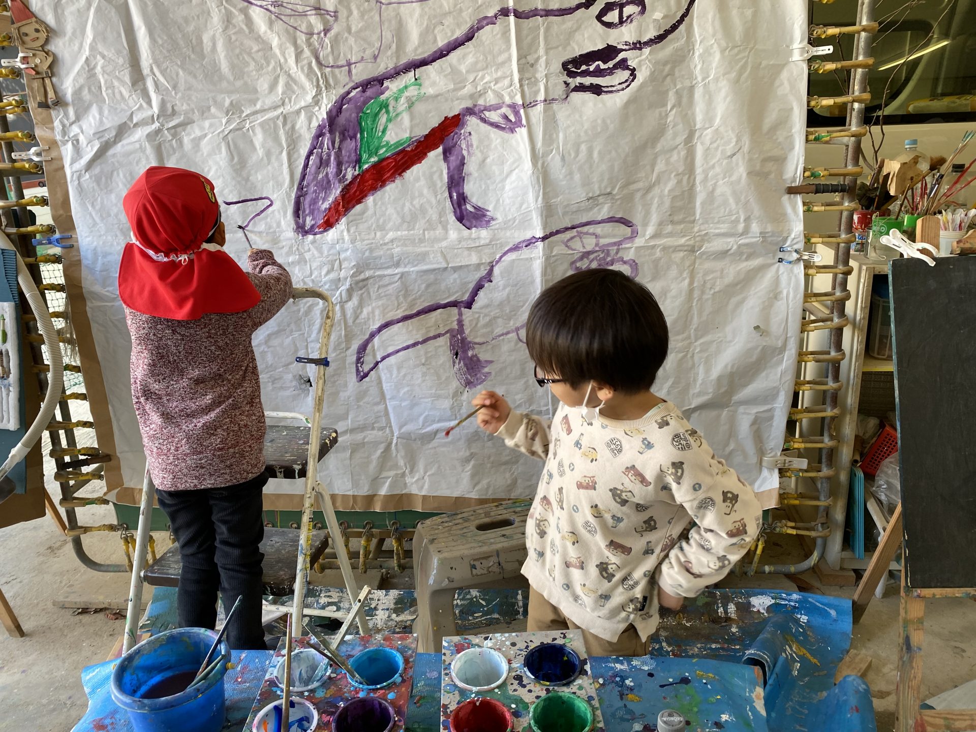 大きな絵 恐竜